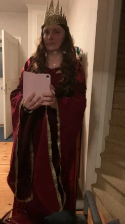 Middelalder Dronning Kostume Deluxe