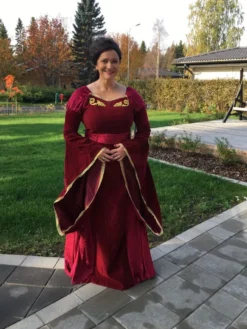 Middelalder Dronning Kostume Deluxe