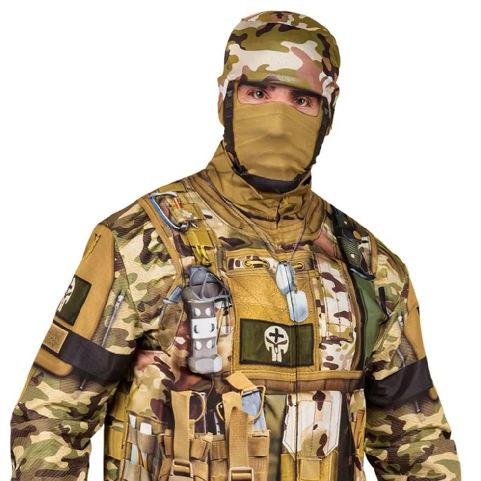 Militær Kamouflage Kostume