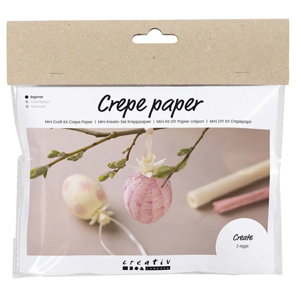 Mini DIY Kit Crepepapir Påskeæg