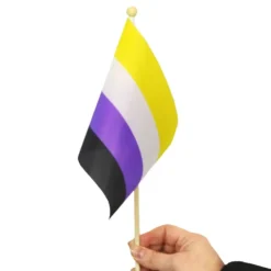 Miniflag på Pind Non-Binær