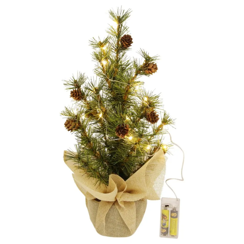 Minijuletræ med LED-belysning