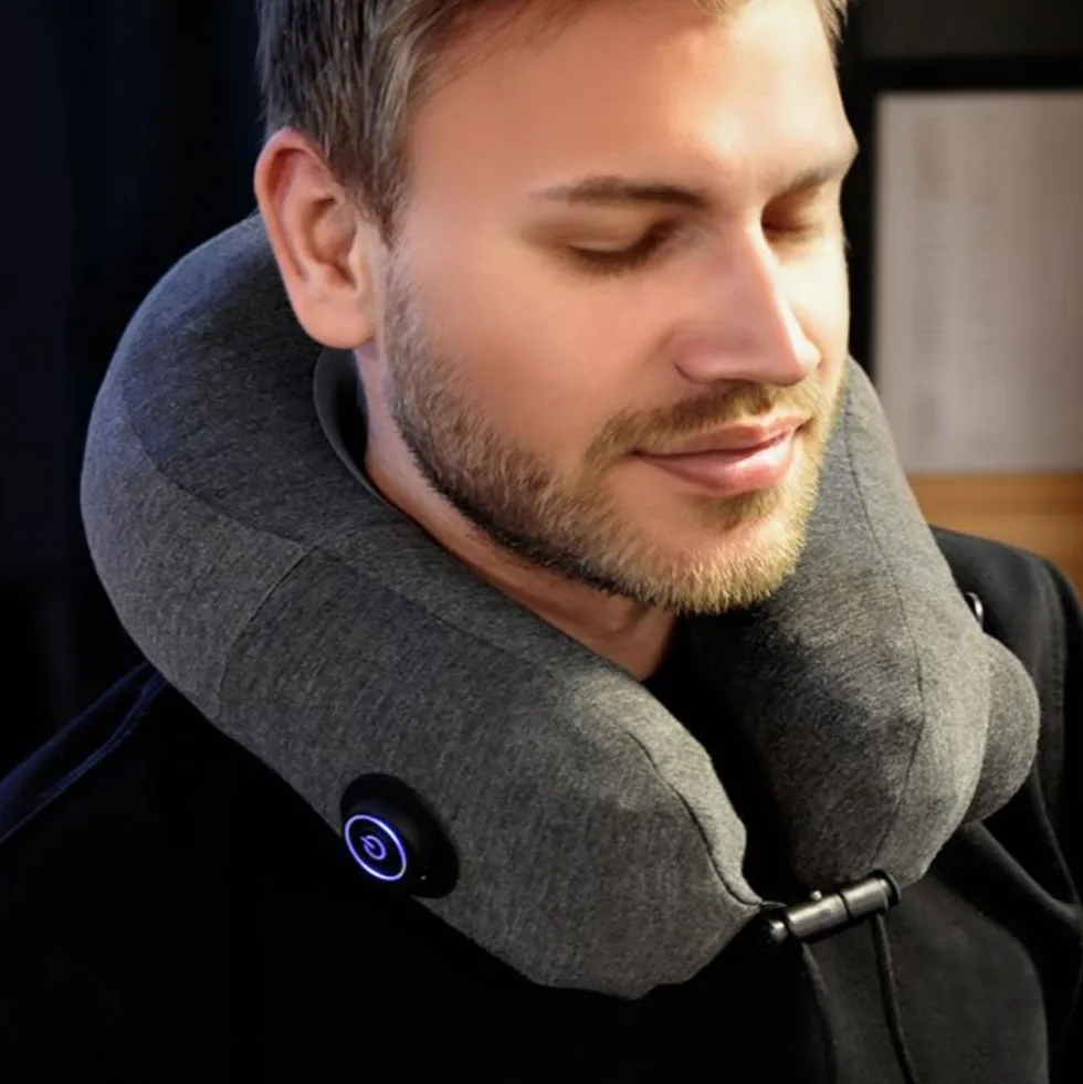 MM Oppustelig Nakkepude med Massage