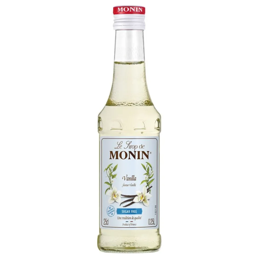 Monin Sukkerfri Vanilje Sirup 25 cl