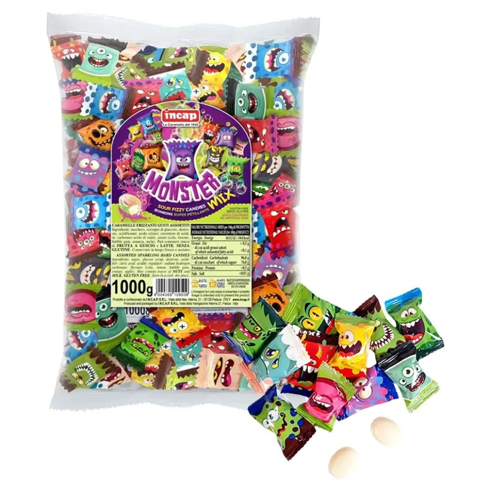 Monster Mix Sour Fizzy Candies Økonomipakke