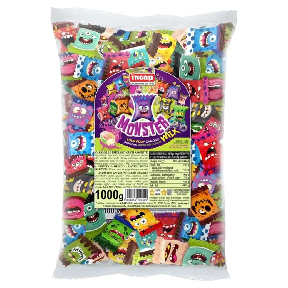 Monster Mix Sour Fizzy Candies Økonomipakke