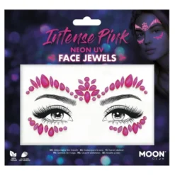 Moon Creations Face Jewels UV Neon Lyserød