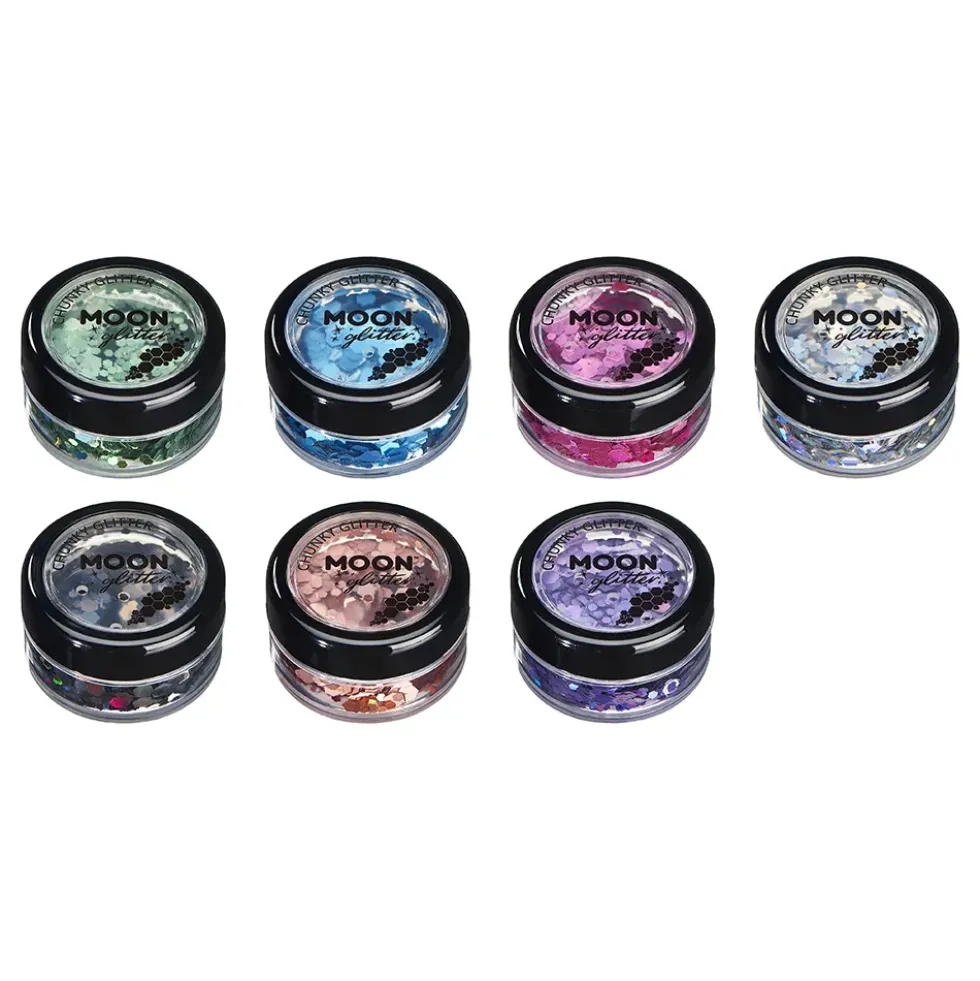 Moon Creations Holografisk Chunky Glitter