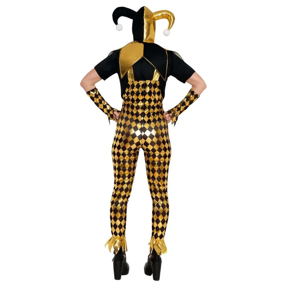 Mørk Harlequin Dame Kostume
