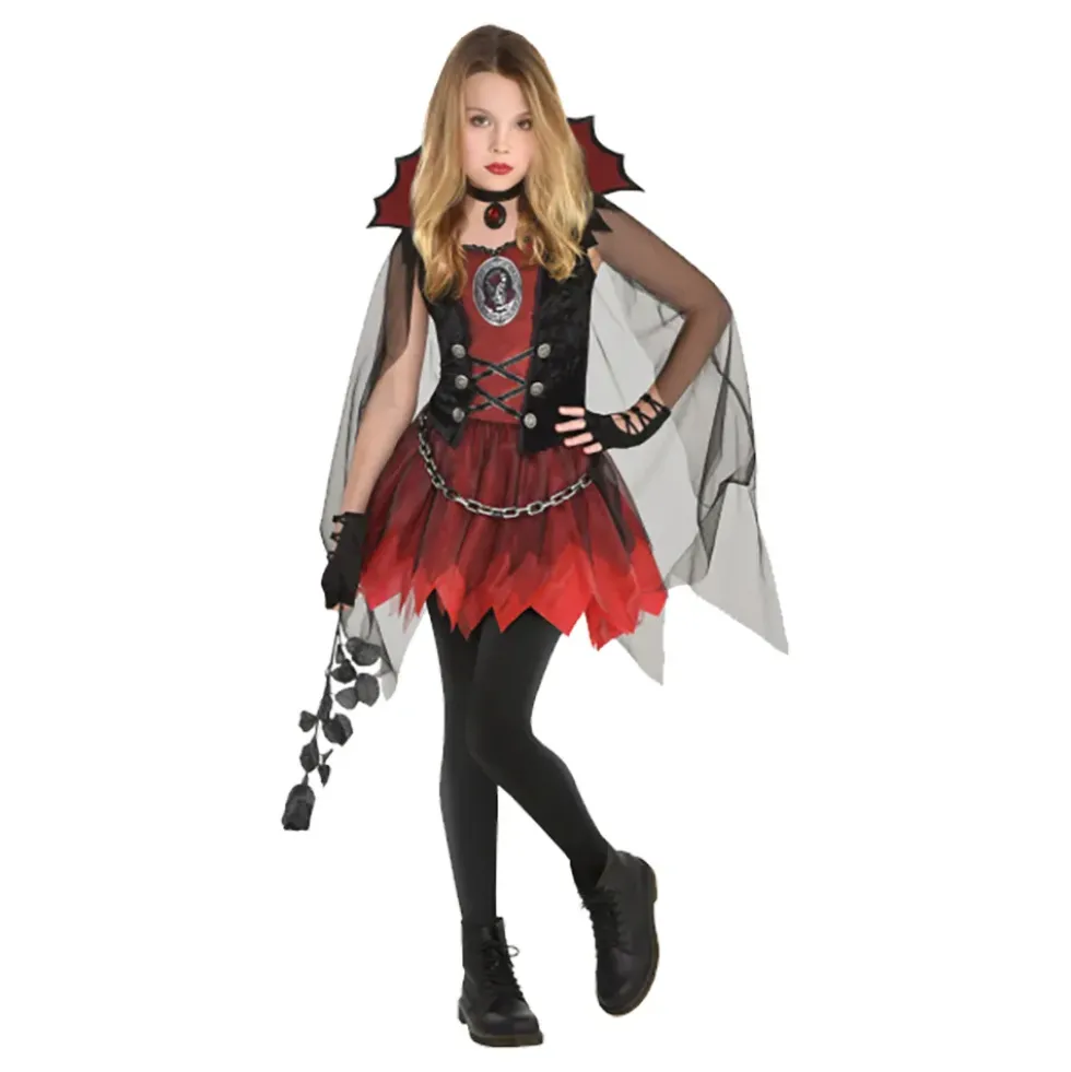 Mørk Vampyra Børnekostume