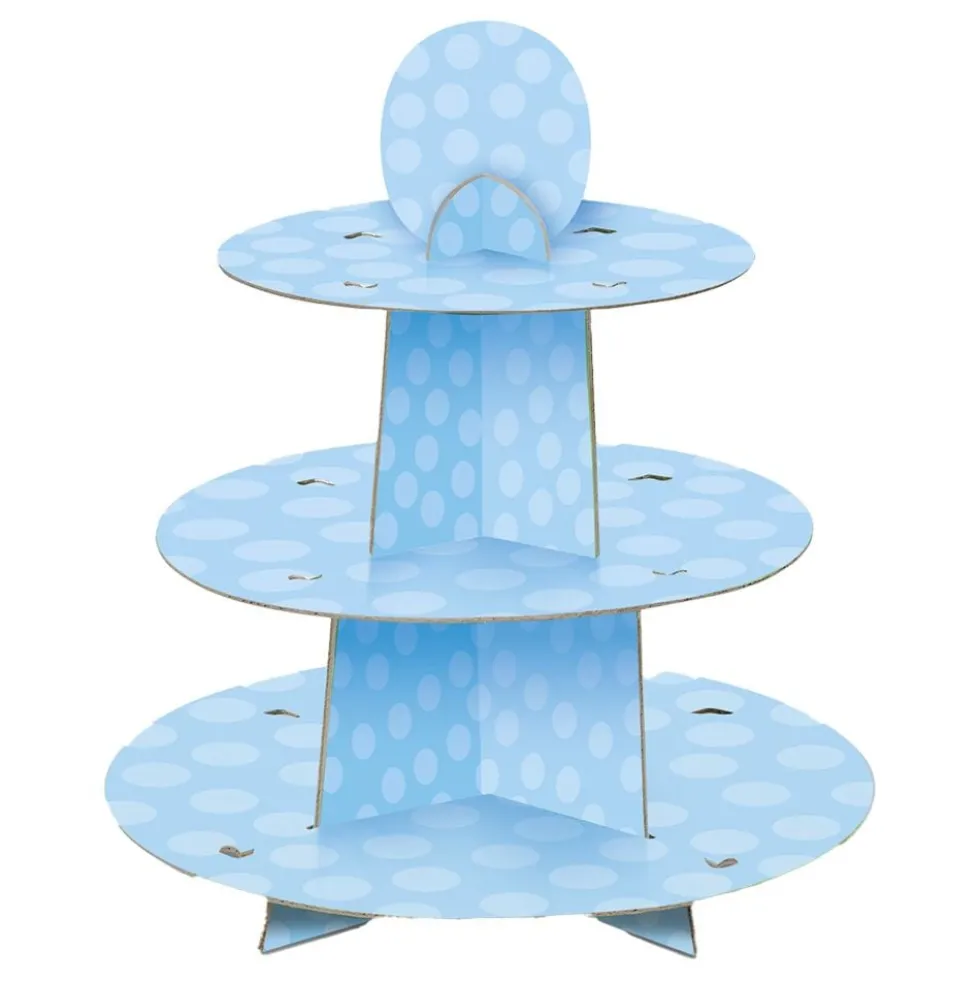 Muffinsstativ Baby Shower Blå