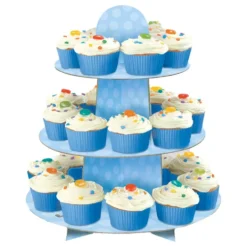 Muffinsstativ Baby Shower Blå