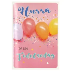 Musikkort Balloner Hurra