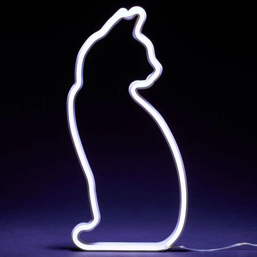 Mustard LED-lampe Kat Neon