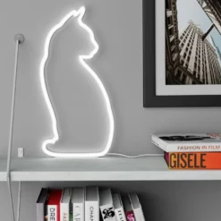 Mustard LED-lampe Kat Neon