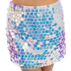 Nederdel med Palietter Iridescent Lyserød