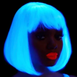 Neon Hvid Page Paryk Deluxe
