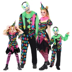Neon Klovn Kjole Kostume