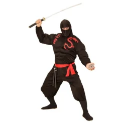 Ninja med Muskler Kostume