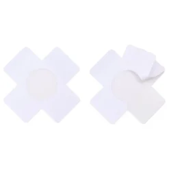Nipple Covers Kors Hvid Glitter