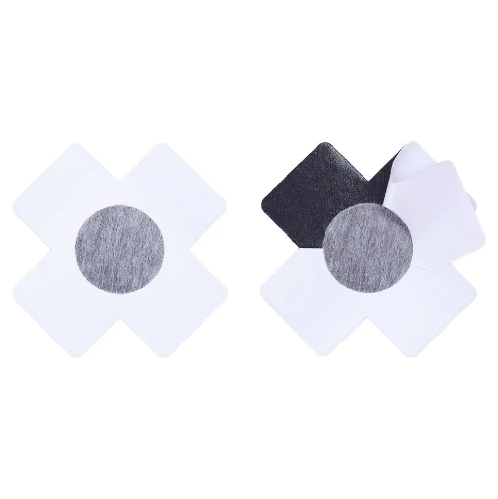 Nipple Covers Kors Sorte Glitter