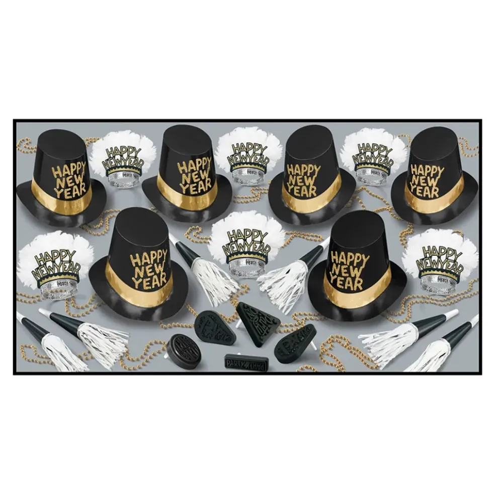 Nytårssæt Happy New Year Guld