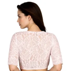 Oktoberfest Bluse Hvid i Blonde