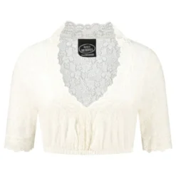 Oktoberfest Dirndl Bluse Cremehvid