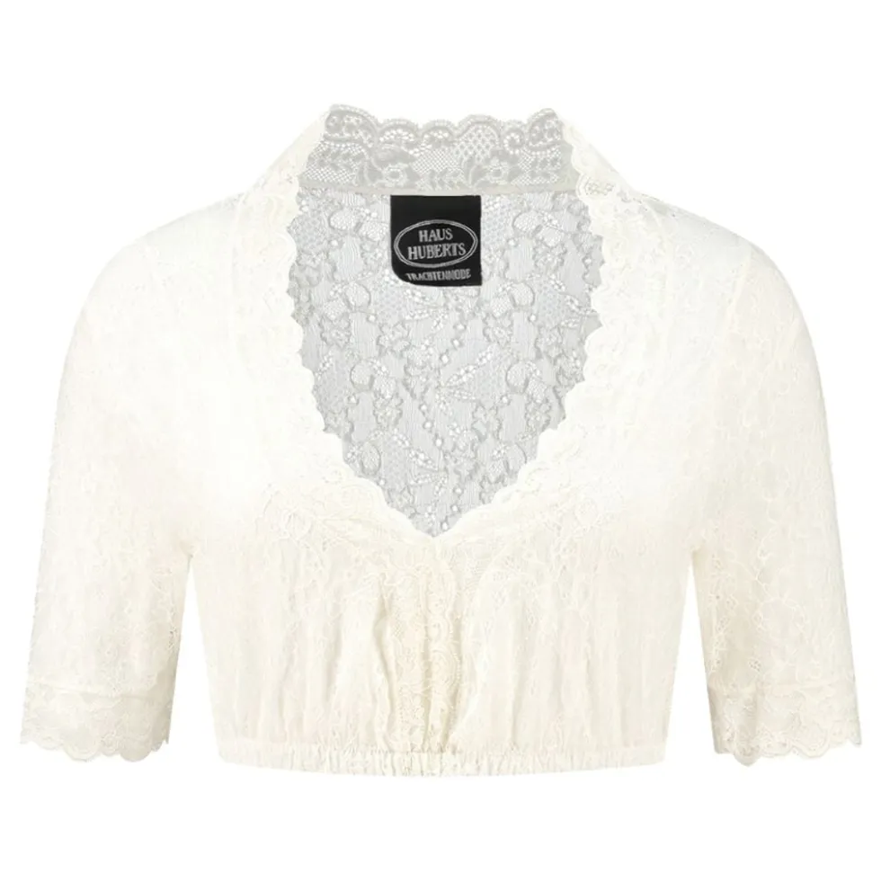 Oktoberfest Dirndl Bluse Cremehvid