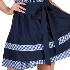Oktoberfest Dirndl Edelweiss Blå/Hvid Kostume