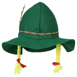 Oktoberfest Hat med Fletninger