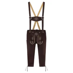 Oktoberfest Lederhosen Mørkebrun