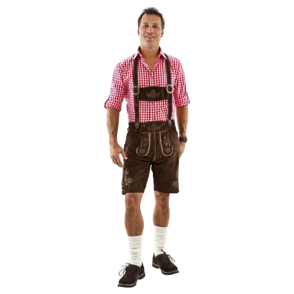 Oktoberfest Lederhosen Shorts Brune