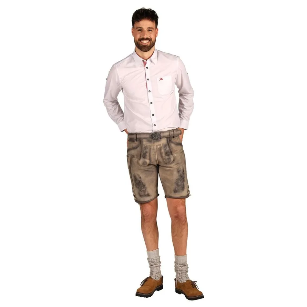 Oktoberfest Lederhosen Shorts Super Deluxe Vintage Beige