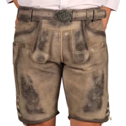 Oktoberfest Lederhosen Shorts Super Deluxe Vintage Beige
