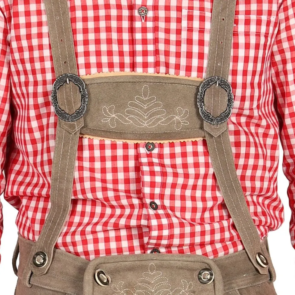 Oktoberfest Lederhosen Shorts Deluxe Beige