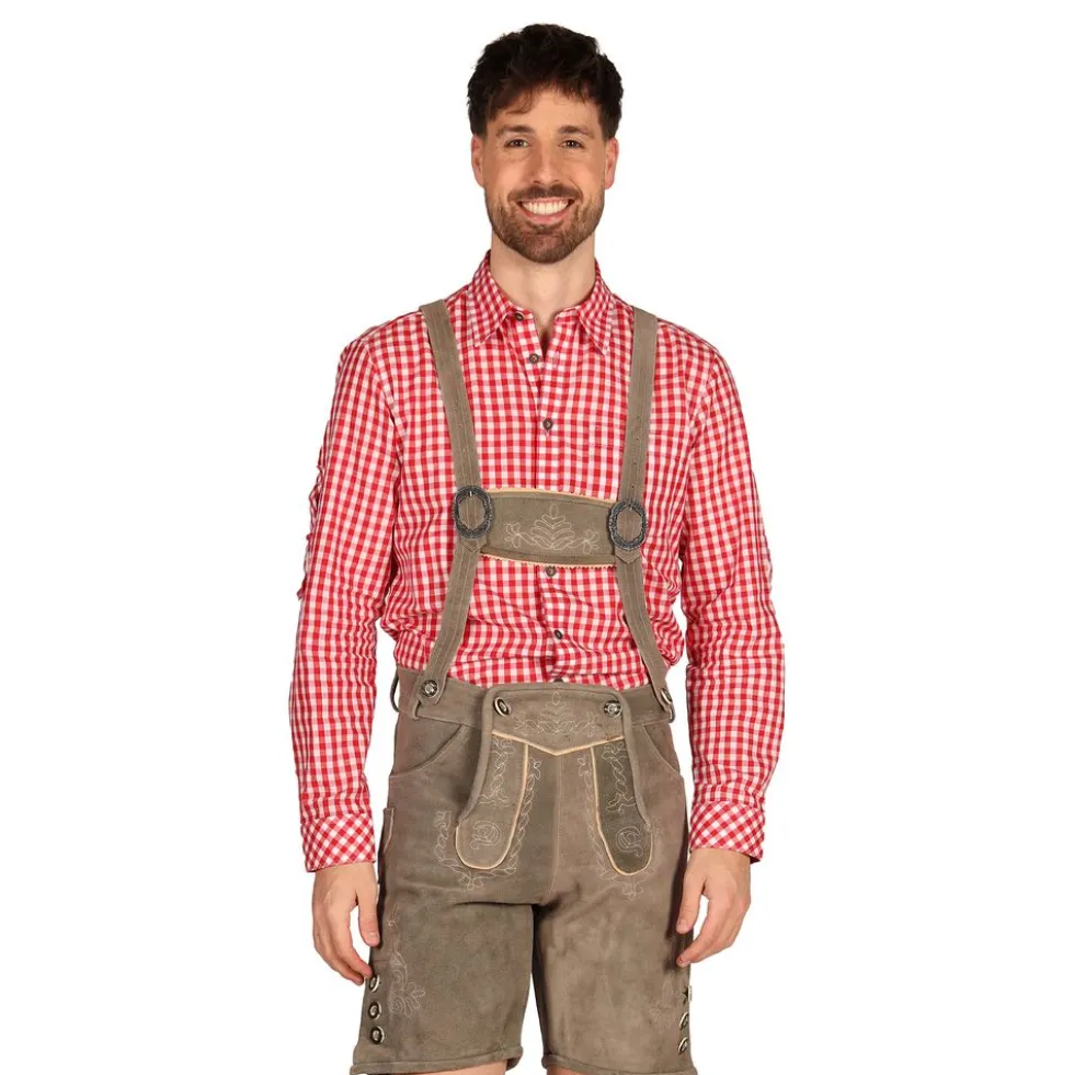 Oktoberfest Lederhosen Shorts Deluxe Beige