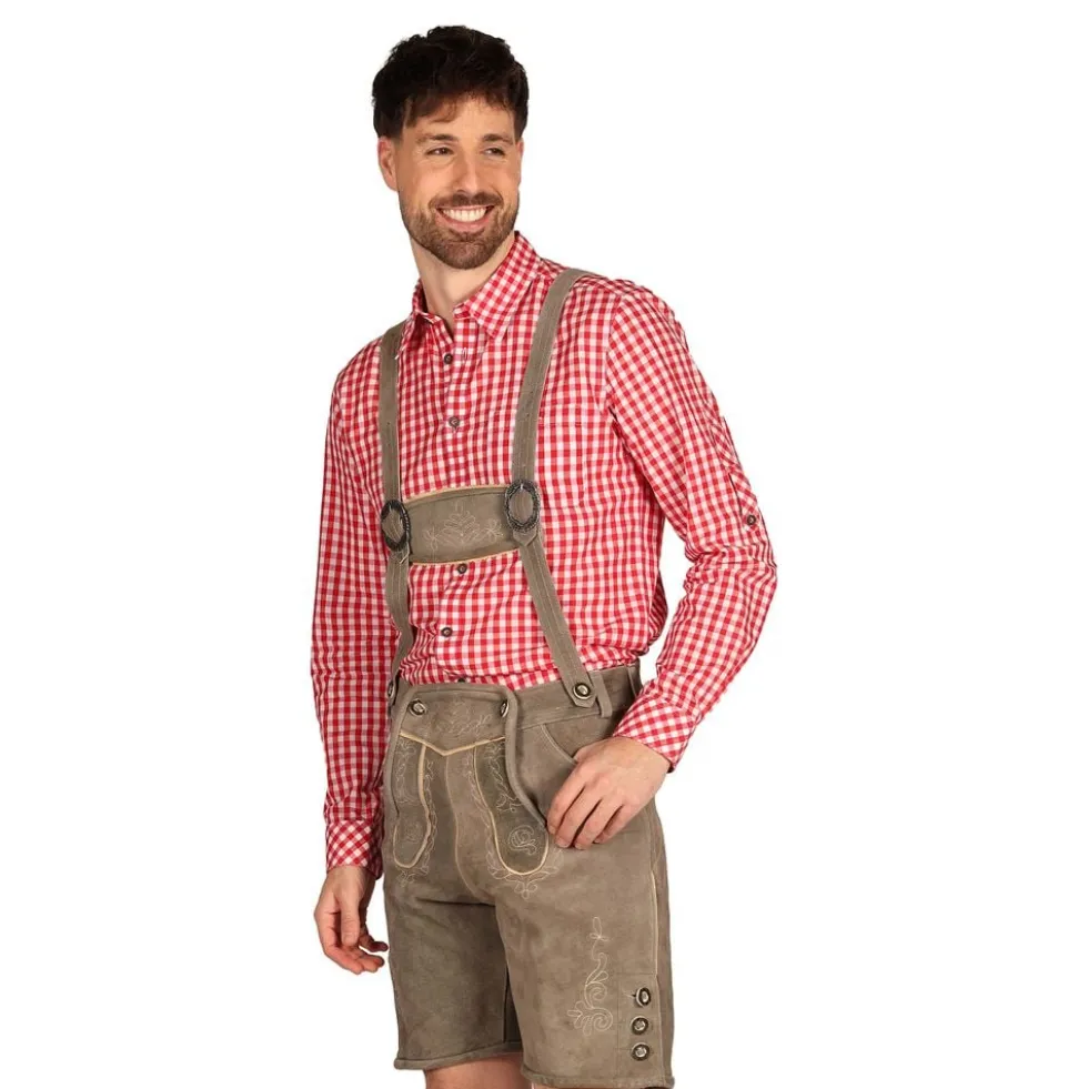 Oktoberfest Lederhosen Shorts Deluxe Beige