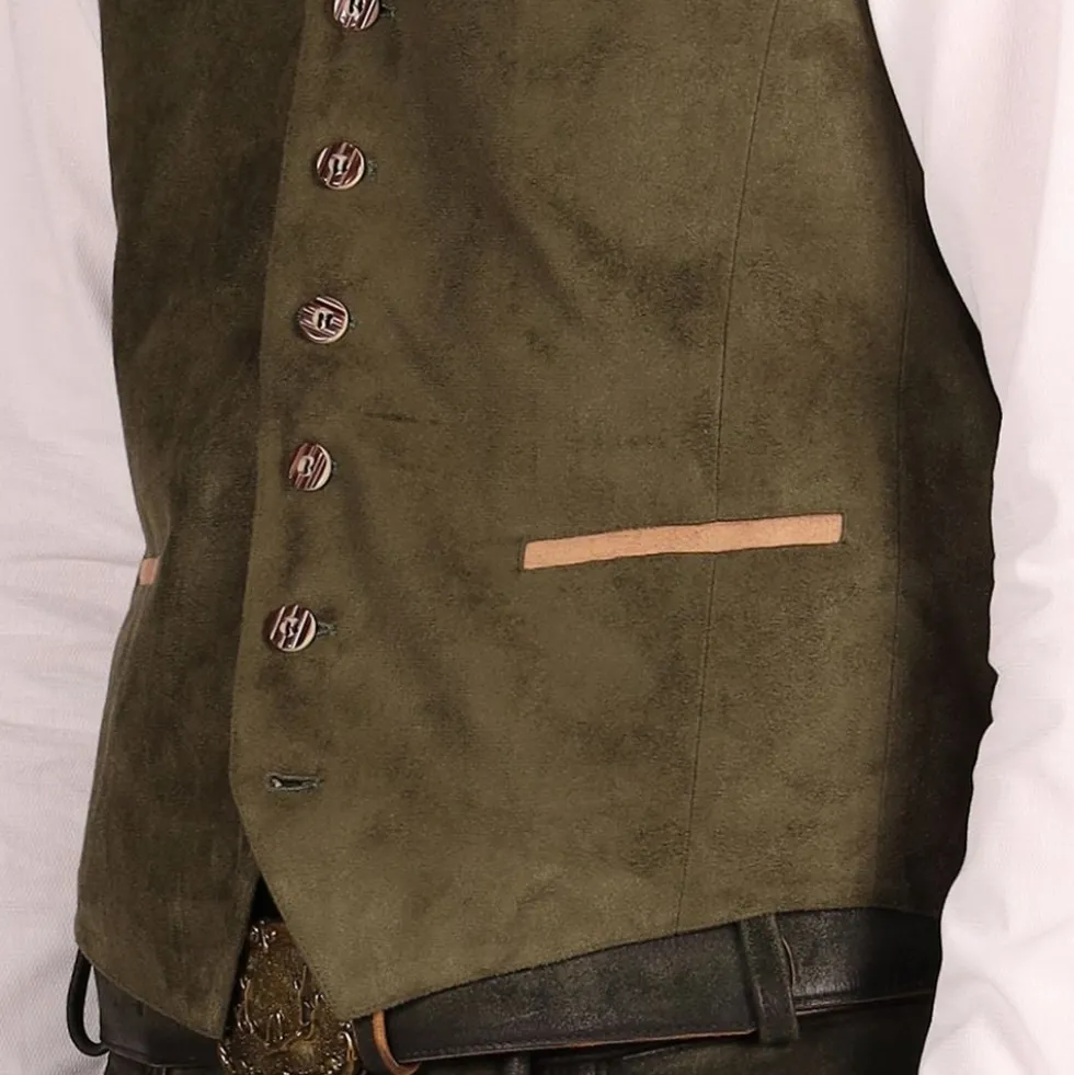 Oktoberfest Vest Mørkegrøn Deluxe