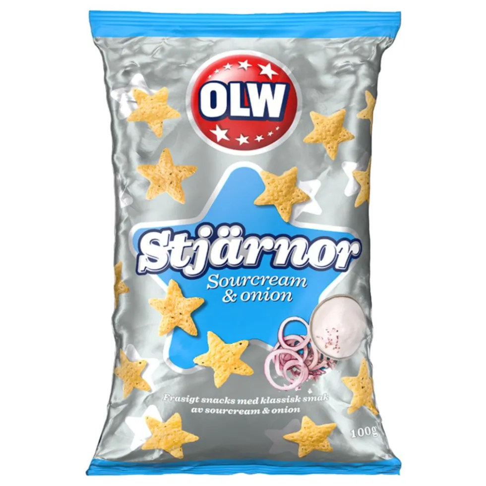 OLW Stjerner Sourcream & Onion