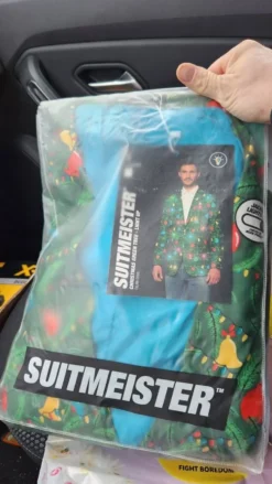 OppoSuits Christmas Green Tree Light Herre Jakke