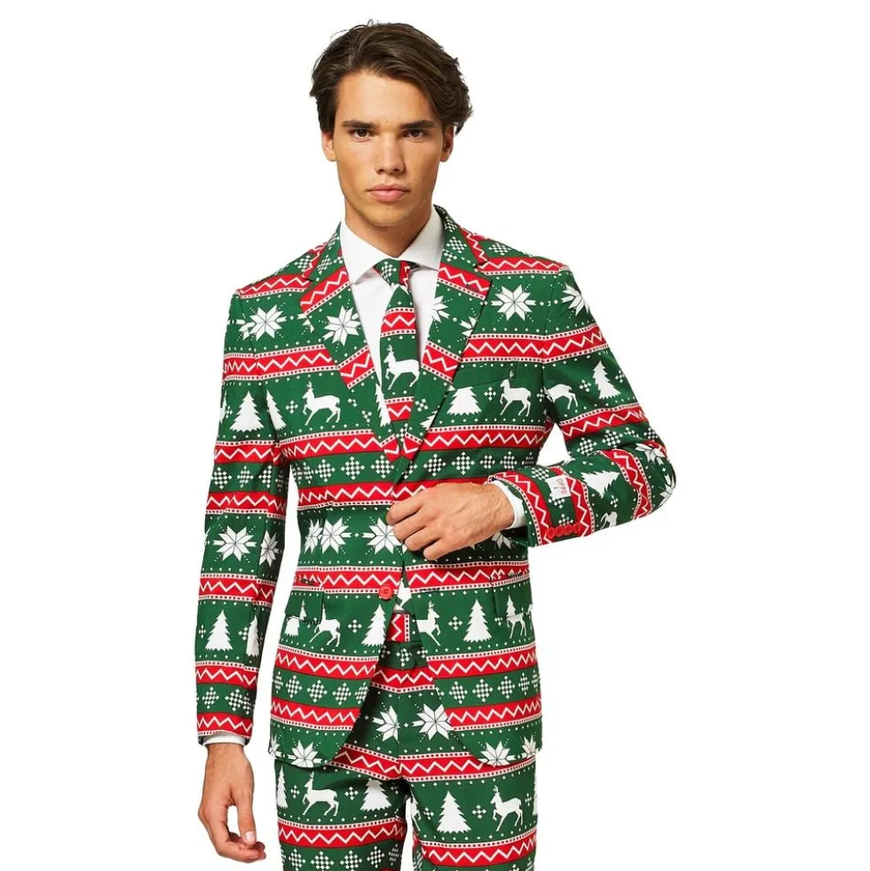 OppoSuits Festive Green Jakkesæt