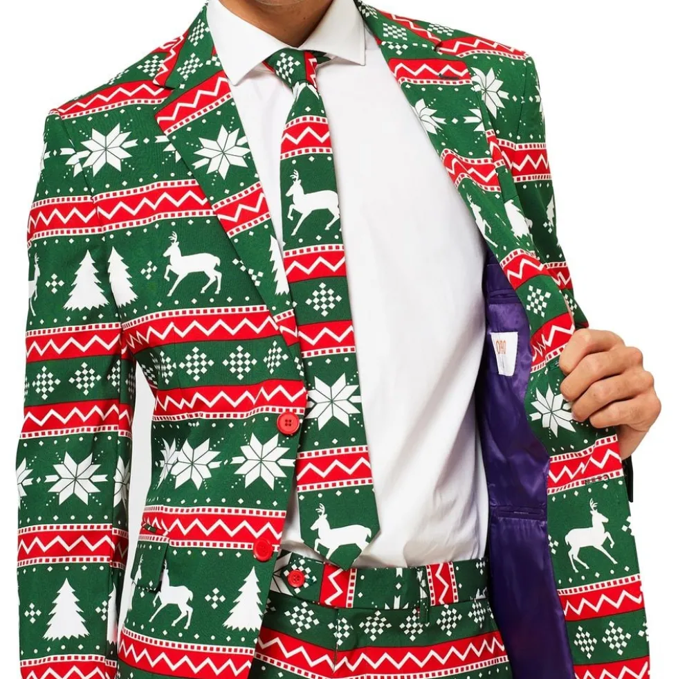 OppoSuits Festive Green Jakkesæt