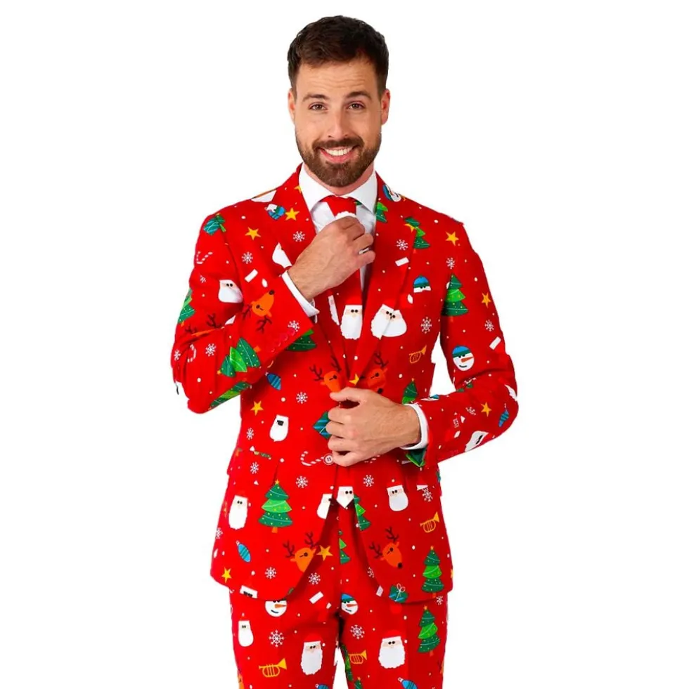 OppoSuits Festivity Red Jakkesæt
