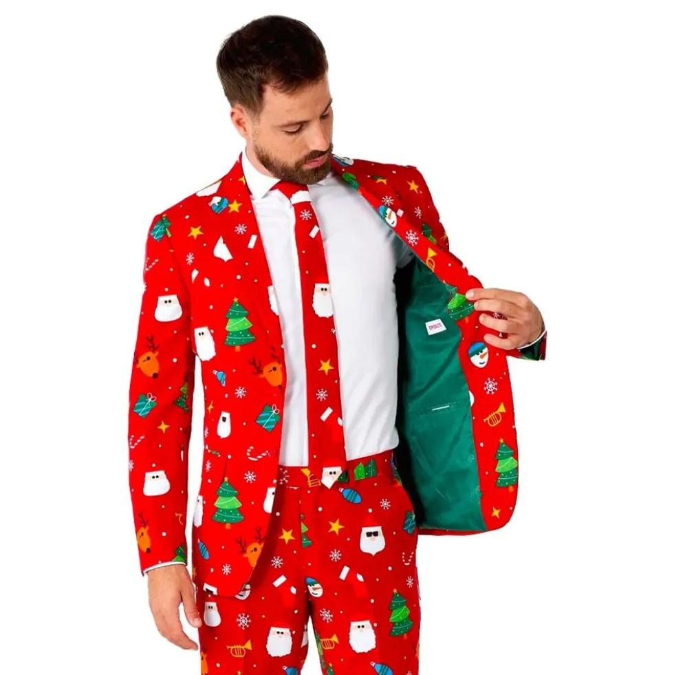 OppoSuits Festivity Red Jakkesæt