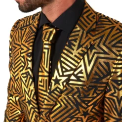 OppoSuits Golden Geo Star Jakkesæt