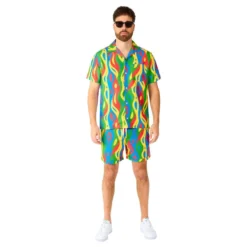 OppoSuits Loopy Lines Shorts jakkesæt