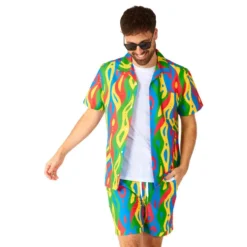 OppoSuits Loopy Lines Shorts jakkesæt
