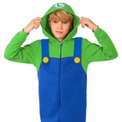 OppoSuits Luigi Onesie Børn