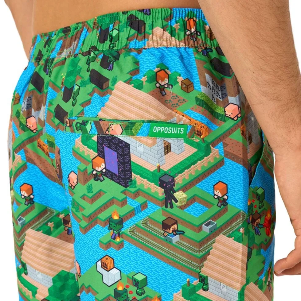 OppoSuits Minecraft Overworld Shorts Jakkesæt